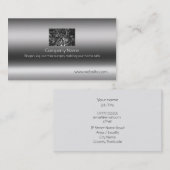 Canadese pine, fijne kunst op metaalachtig effect visitekaartje (Voorkant / Achterkant)