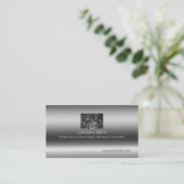 Canadese pine, fijne kunst op metaalachtig effect visitekaartje (Staand voorkant)