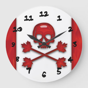 Canadese piraatvlag grote klok