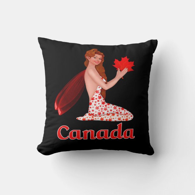 Canadese Pixie met Maple Leaf Kussen (Voorkant)