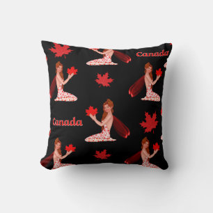 Canadese Pixie met Maple Leaf Kussen