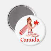 Canadese Pixie met Maple Leaf Magneet (Voorkant / Achterkant)