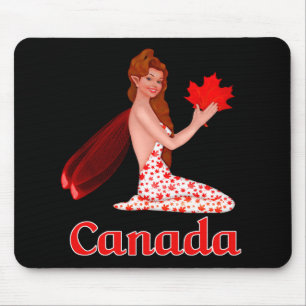 Canadese Pixie met Maple Leaf Muismat