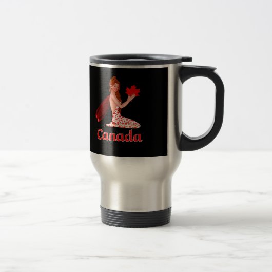 Canadese Pixie met Maple Leaf Reisbeker (Rechts)