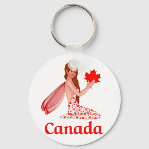 Canadese Pixie met Maple Leaf Sleutelhanger