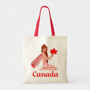 Canadese Pixie met Maple Leaf Tote Bag