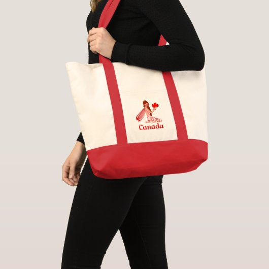 Canadese Pixie met Maple Leaf Tote Bag (Voorkant (product))
