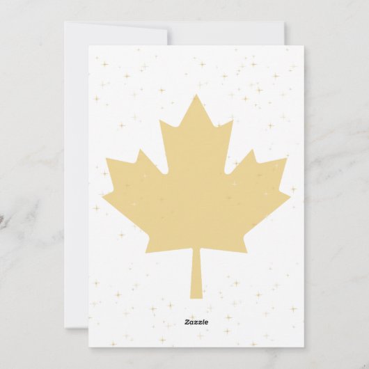 Canadese platte kerstkaart (Achterkant)