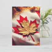 Canadese Platte Vakantiekaart Feestdagenkaart (Staand voorkant)