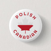 Canadese Poolse wortels Ronde Button 3,2 Cm (Voorkant)