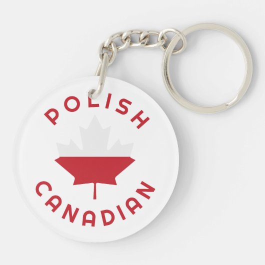 Canadese Poolse wortels Sleutelhanger (Achterkant)