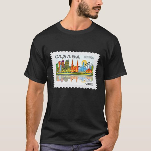  Canadese postzegelvlag Pride Happy Cana T-shirt (Voorkant)