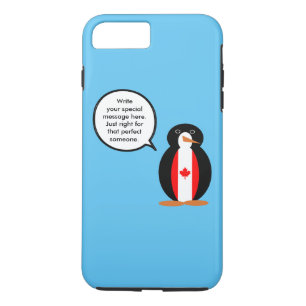 Canadese pratende mevrouw Pinguïn gepersonaliseerd Case-Mate iPhone Case