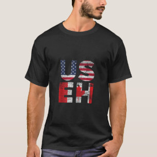 Canadese Pride Amerikaanse VS USEH Amerikaanse vla T-shirt