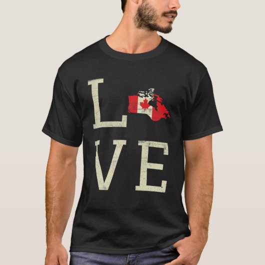 Canadese Pride Canada Heart Veins Canada Flag Cana T-shirt (Voorkant)