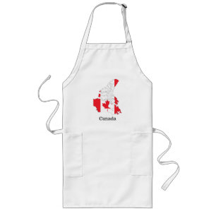 Canadese Pride-vlag binnen de kaart Lang Schort