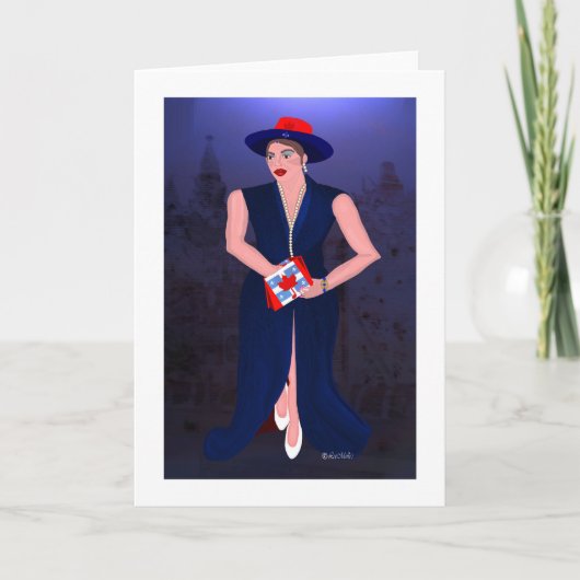 Canadese Quebecse LeeMarie's creatieve ontwerp Kaart (Voorkant)