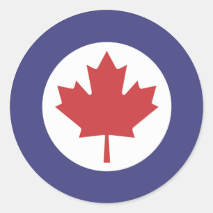 Canadese RAF Maple Leaf Roundel Ronde Sticker