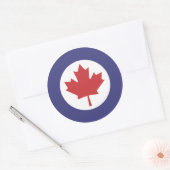 Canadese RAF Maple Leaf Roundel Ronde Sticker (Envelop)