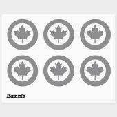 Canadese RAF Maple Leaf Roundel SUBDUED Ronde Sticker (Vel)