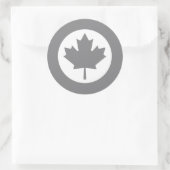 Canadese RAF Maple Leaf Roundel SUBDUED Ronde Sticker (Tas)