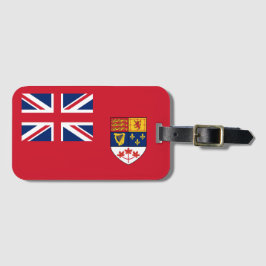 Canadese Red Ensign-vlag 1957-1965 Bagagielabel Bagagelabel