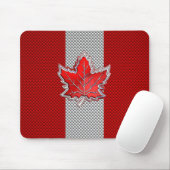 Canadese retro-stijl van de rode Maple Leaf Carbon Muismat (Met muis)