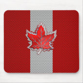 Canadese retro-stijl van de rode Maple Leaf Carbon Muismat (Voorkant)