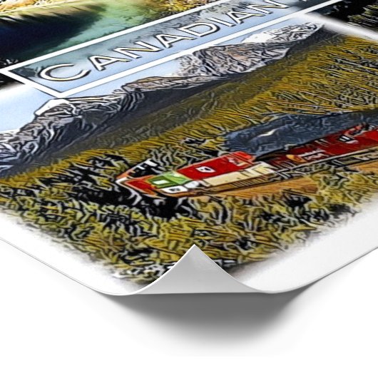 Canadese Rockies - Canada - Mosaic - Poster (Hoek)