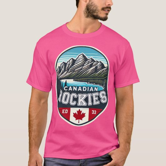 Canadese Rockies Canada Rocky Mountains Souvenir A T-shirt (Voorkant)