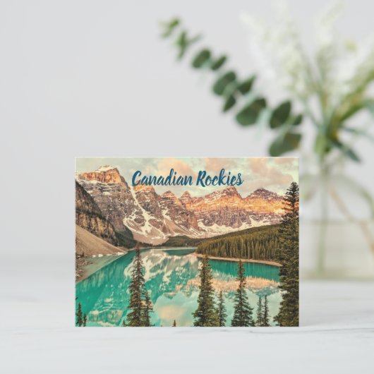 Canadese Rockies gestileerd Briefkaart (Staand voorkant)