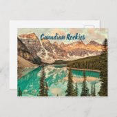 Canadese Rockies gestileerd Briefkaart (Voorkant / Achterkant)