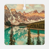 Canadese Rockies gestileerd Metalen Ornament (Achterkant)