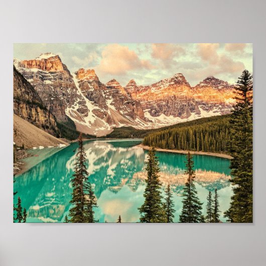 Canadese Rockies gestileerd Poster (Voorkant)