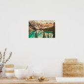 Canadese Rockies gestileerd Poster (Keuken)