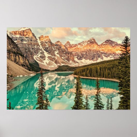 Canadese Rockies gestileerd Poster (Voorkant)