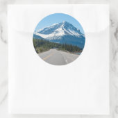 Canadese Rockies - Icefields Parkway Highway 93 Ronde Sticker (Tas)