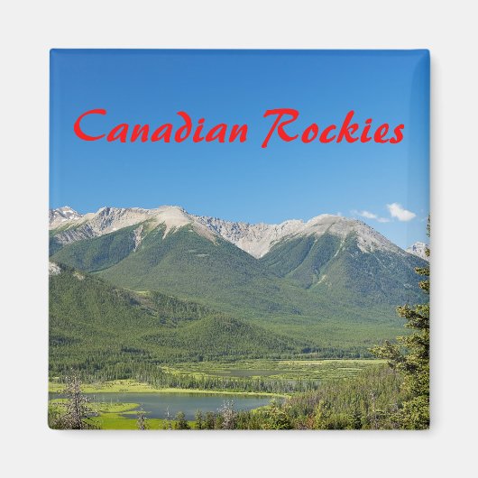 Canadese Rockies Magnet (Voorkant)