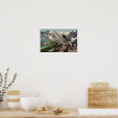  Canadese Rockies, meren in wolken Poster (Keuken)