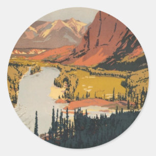 Canadese Rockies Reizen Poster Stickers