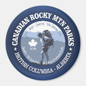 Canadese Rocky Mountain Parks Magneet (Voorkant)