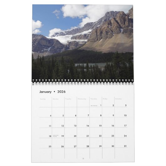 Canadese Rocky Mountains Kalender 2024 (Jan 2026)