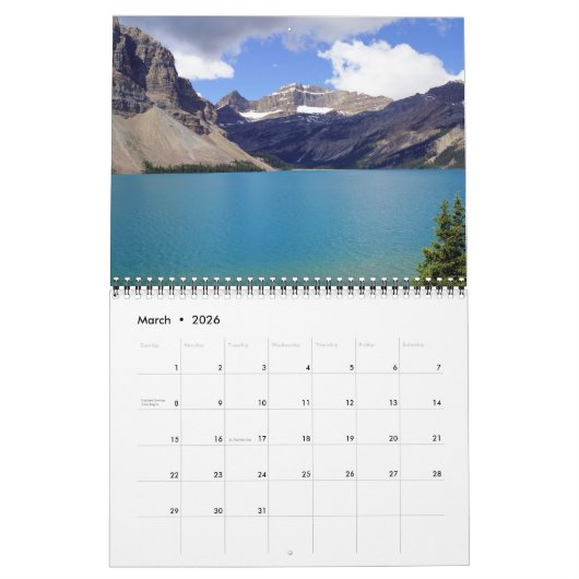 Canadese Rocky Mountains Kalender 2024 (Mar 2026)