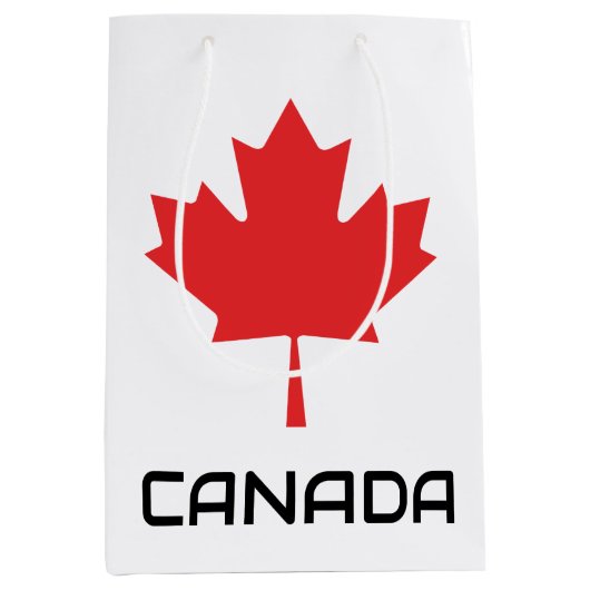 canadese rode bladesdoorn medium cadeauzakje (Voorkant)