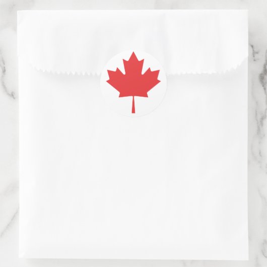 canadese rode bladesdoorn ronde sticker (Tas)