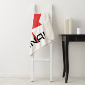 canadese rode bladesdoorn sherpa deken (In situ)