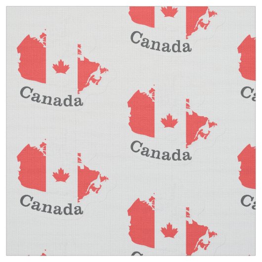 canadese rode bladesdoorn stof (Swatch)