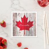 Canadese rode esdoornblad vlag servetten (Insitu)