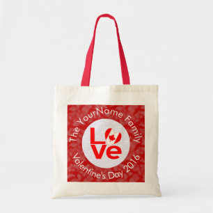 Canadese rode letters op rood tote bag