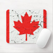 Canadese rode maaple Leaf CANADA Peeling Paint Muismat (Met muis)